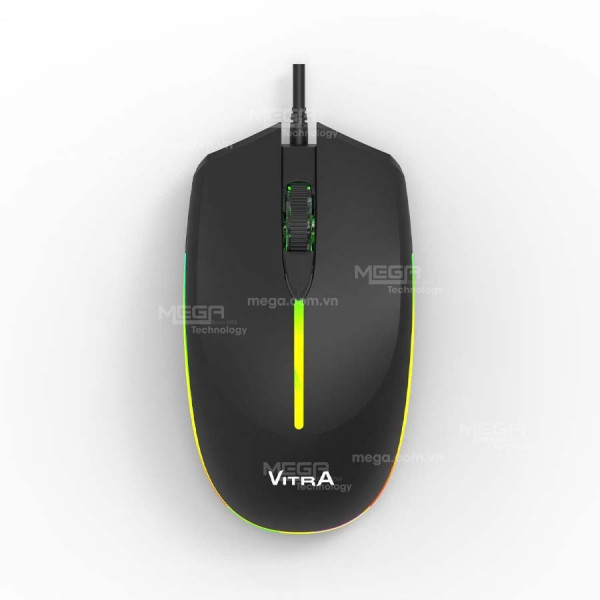 Chuột Vitra Lumi LM06 Rainbow LED Màu đen