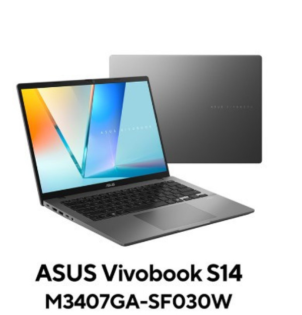 Laptop Asus Vivobook S14 M3407GA-SF030W Xám (Cpu yzen AI 7 445, Ram 16GB, SSD 512GB, Vga AMD Radeon Graphics, LED Keyboard, 14.0 inch WUXGA OLED, Win 11HSL, 2Y)