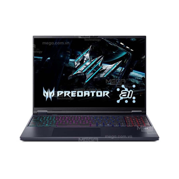 Laptop Gaming Acer Predator Helios Neo 16 AI PHN16-73-98S4 NH.QVQSV.002 Đen (Cpu Core Ultra 9 275HX, Ram 32GB, SSD 1TB, Vga NVIDIA GeForce RTX 5060 8GB GDDR7, 16.0 inch 2K+, Win 11HSL, 2Y)