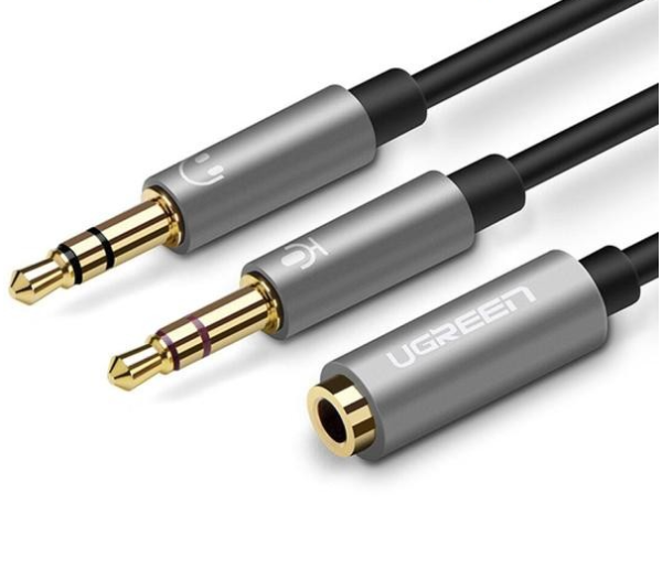 Cáp âm thanh 2 ra 1 mic và loa Ugreen 20899