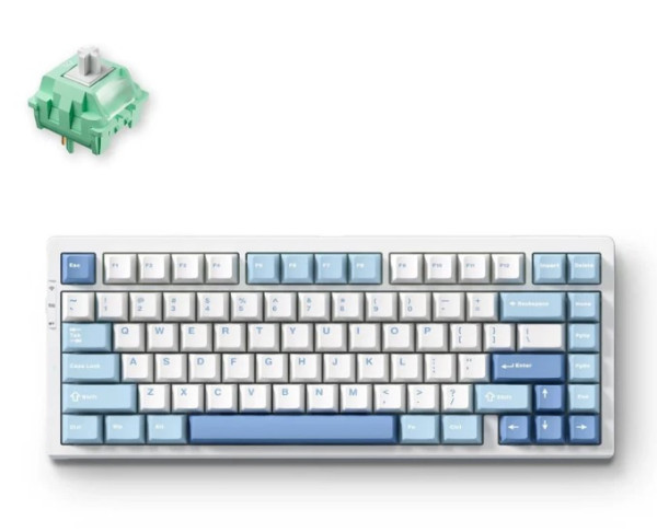 Bàn phím cơ MCHOSE G75 Pro Blue G75-4A Cabbage Tofu Switch V2 (Usb, Bluetooth, 2.4GHz)