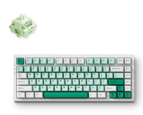 Bàn phím cơ MCHOSE G75 Pro Green G75-9A Matcha Latte Switch (Usb, Bluetooth, 2.4GHz)