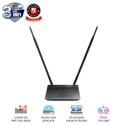 Router Wifi Asus RT-N12HP (2.4gHz) công suất cao -N300 3-in-1 ( Xuyên tường, phủ sóng rộng)