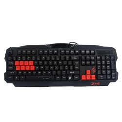 Bàn phím Zidli ZK100-2 Gaming (đen đỏ)