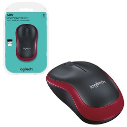 Chuột không dây Logitech M185 Wireless ( màu đỏ )