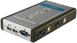 KVM Switch: 4 cổng USB. 2 bộ cáp 1.8m (DKVM-4U)