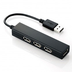 Bộ chia Elecom USB HUB 4 cổng USB 2.0 (U2H-SN4BBK)