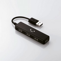 Bộ chia Elecom USB HUB 4 cổng USB 2.0 (U2H-SN4BF1BK-G)