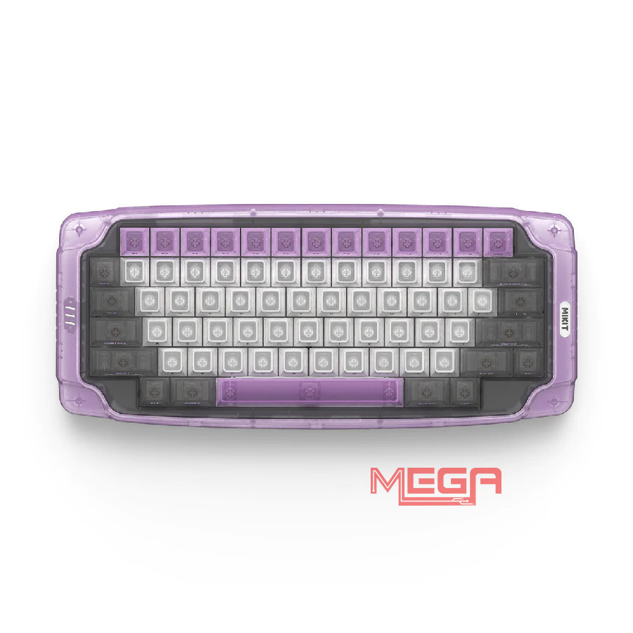 Bàn phím cơ không dây Mikit Mk72  Amethyst RGB Tri-Mode Mechanical