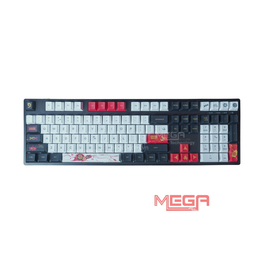 Bàn phím cơ Fuhlen H108S Fire Heart Yellow switch