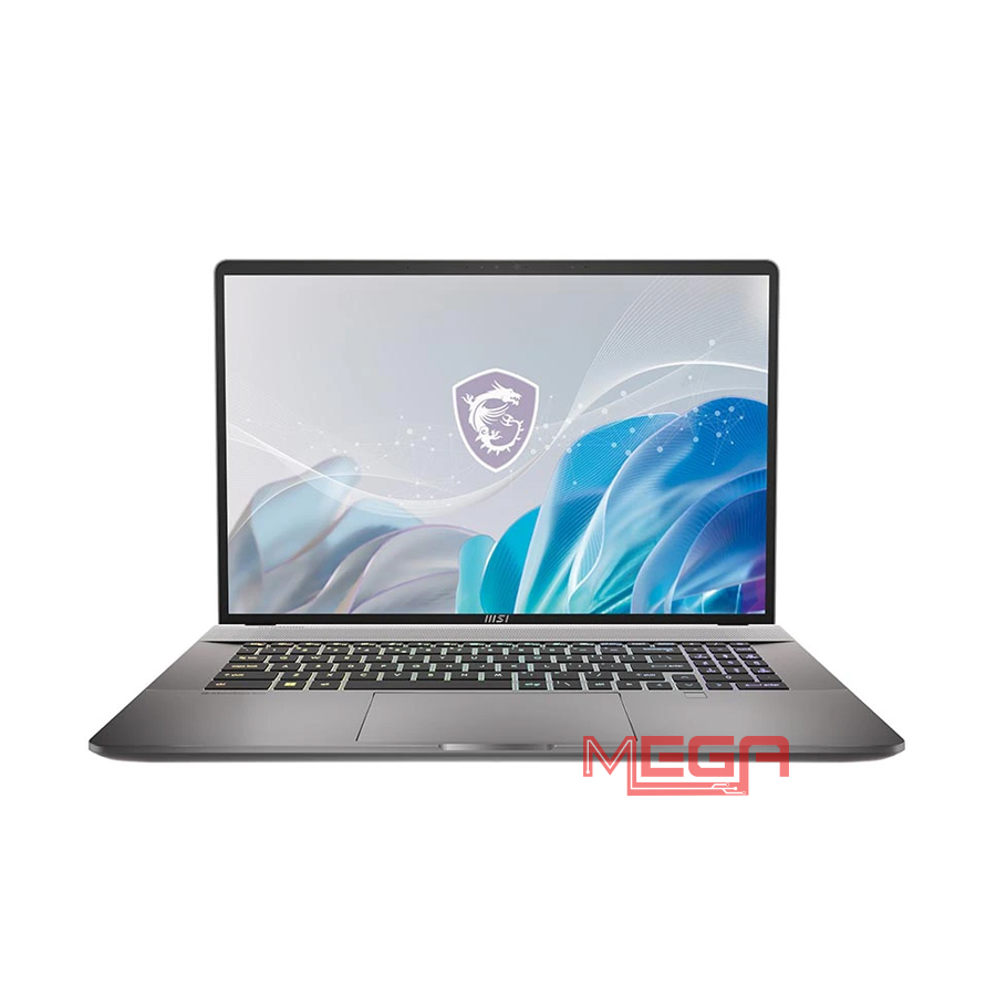 Laptop MSI Creator Z17 HX Studio A14VFT-273VN Xám ( Cpu i7-14700HX, Ram 64GB(32gb*2), SSD 2TB, Vga RTX 4060 8GB, 17 inch QHD+ 165Hz Touchscreen, Win11H, 2Y)