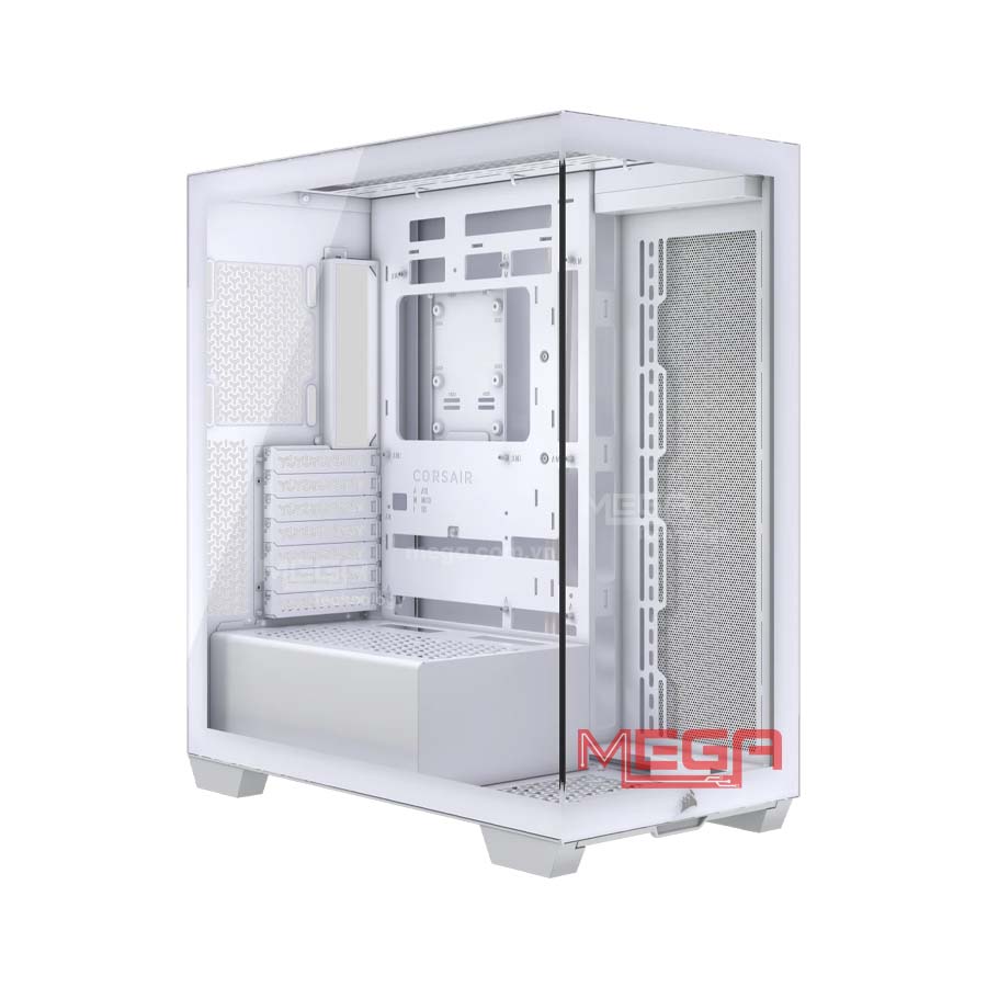 Case Corsair 3500X Tempered Glass (Mid-Tower, White) CC-9011277-WW