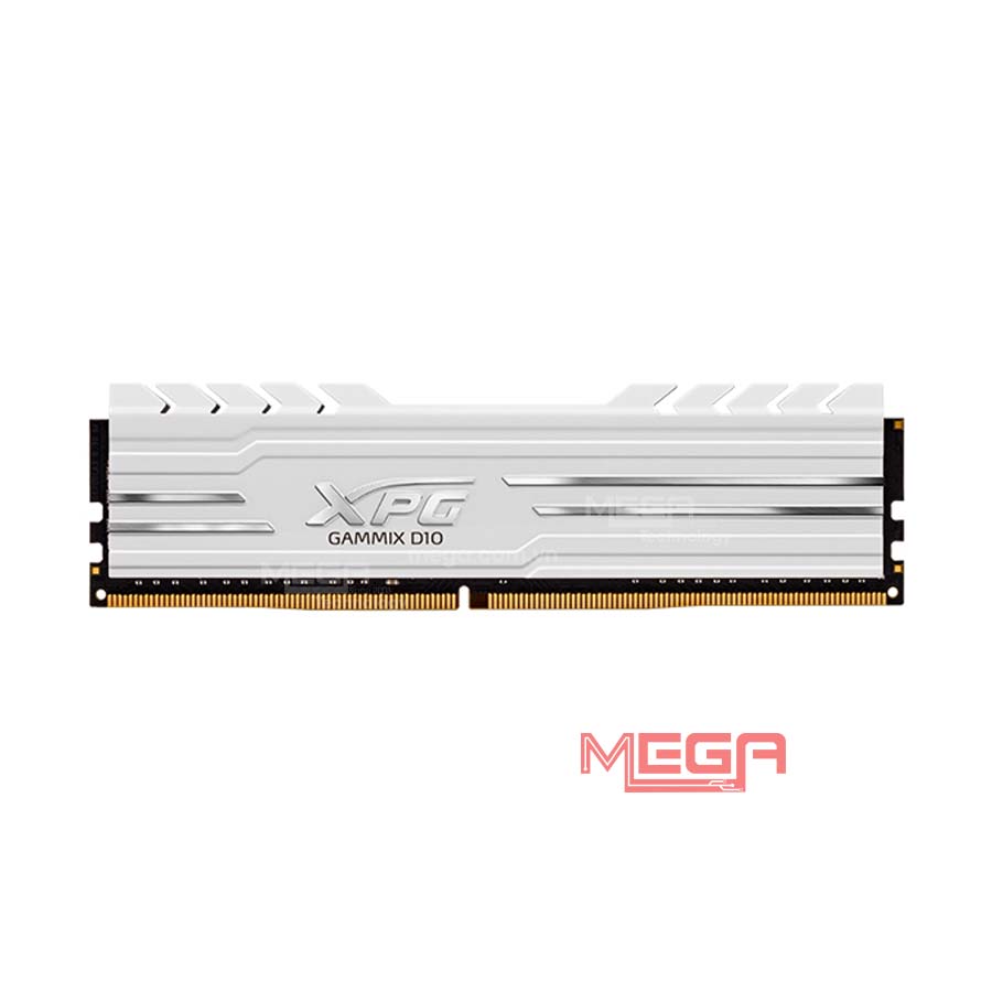 Ram 16gb/3200 PC Adata XPG Gammix D10 DDR4 (tản nhiệt) (AX4U320016G16A-SW10) Trắng