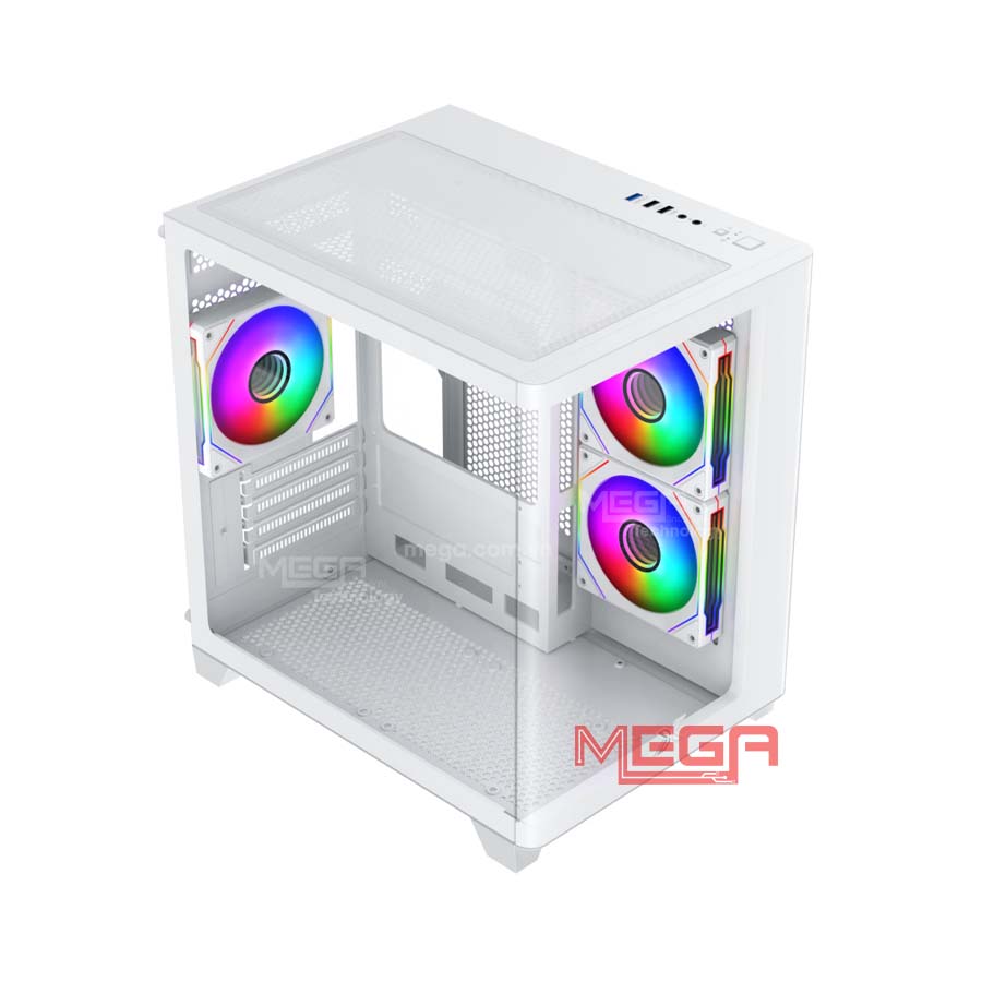 Case Xigmatek Pano M Nano Arctic 3GF (3fan) EN45530 - Trắng (BC)