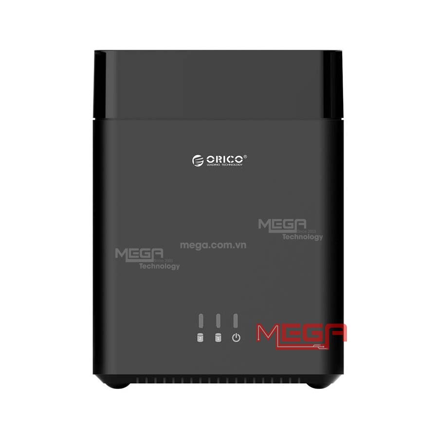 Hộp ổ cứng Orico DS200U3 3.5'' 2 khe cắm SATA 3 USB 3.0 Type B (Đen)