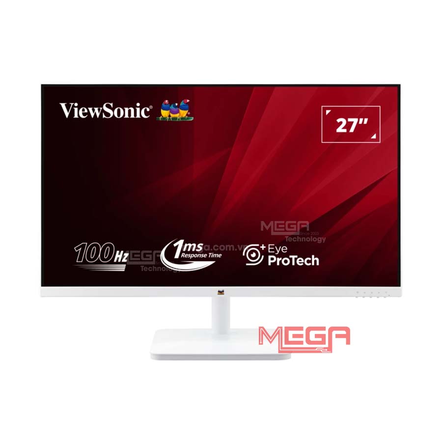 LCD ViewSonic VA2732-H-W 27 inch FHD IPS 100Hz 1ms Trắng (HDMI, VGA)