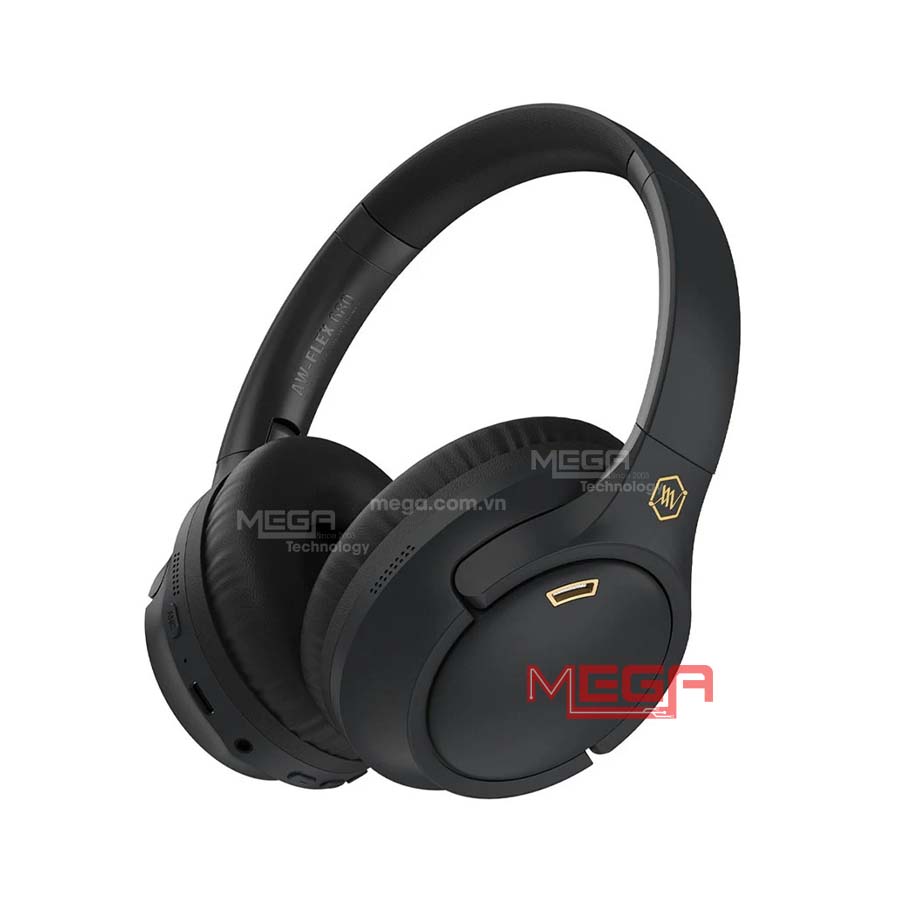 Tai nghe Bluetooth Alpha Works FLEX 680 Black (Bluetooth 5.4, Chống ồn chủ động) (AW-FLEX680BLK)