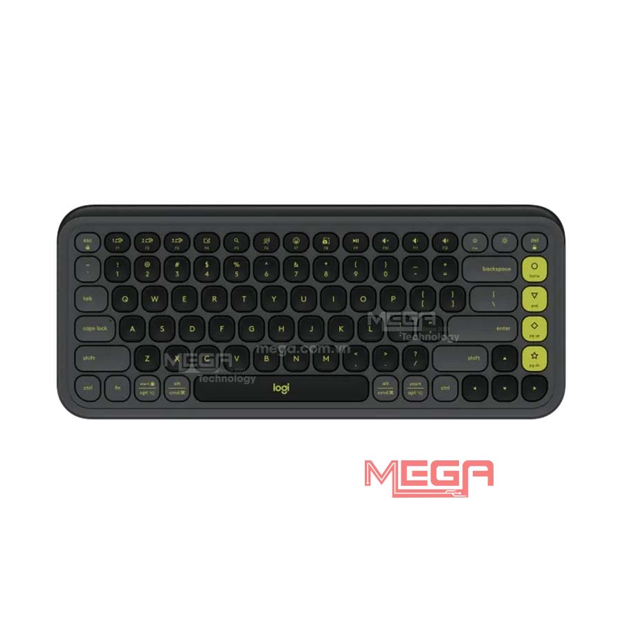 Bàn phím không dây Logitech POP Icon Keys Bluetooth Đen 920-013083