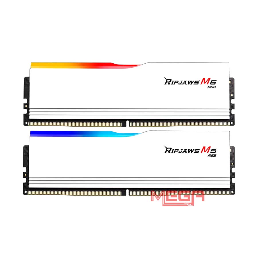 Ram 32gb/5200 (KIT) PC Gskill Ripjaws M5 RGB DDR5 White (F5-5200J4040A32GX2-RM5RW) 