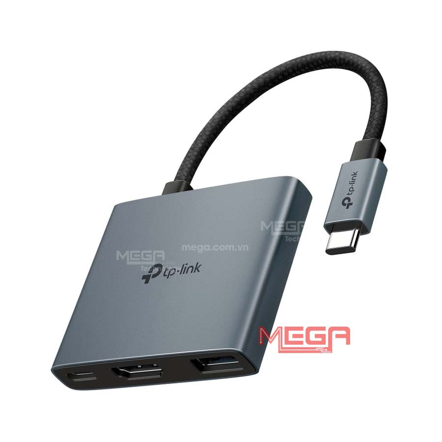 Bộ chuyển đổi USB-C sang 3 cổng HDMI 4K@60Hz, 1x Type-C PD 100W và 1x USB-A Tp-link UH3020C