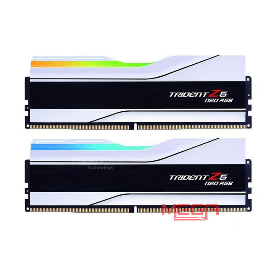 Ram 32GB/6000 (Kit) PC G.Skill Trident Z5 Neo RGB F5-6000J3636F32GX2-TZ5NRW (Trắng)