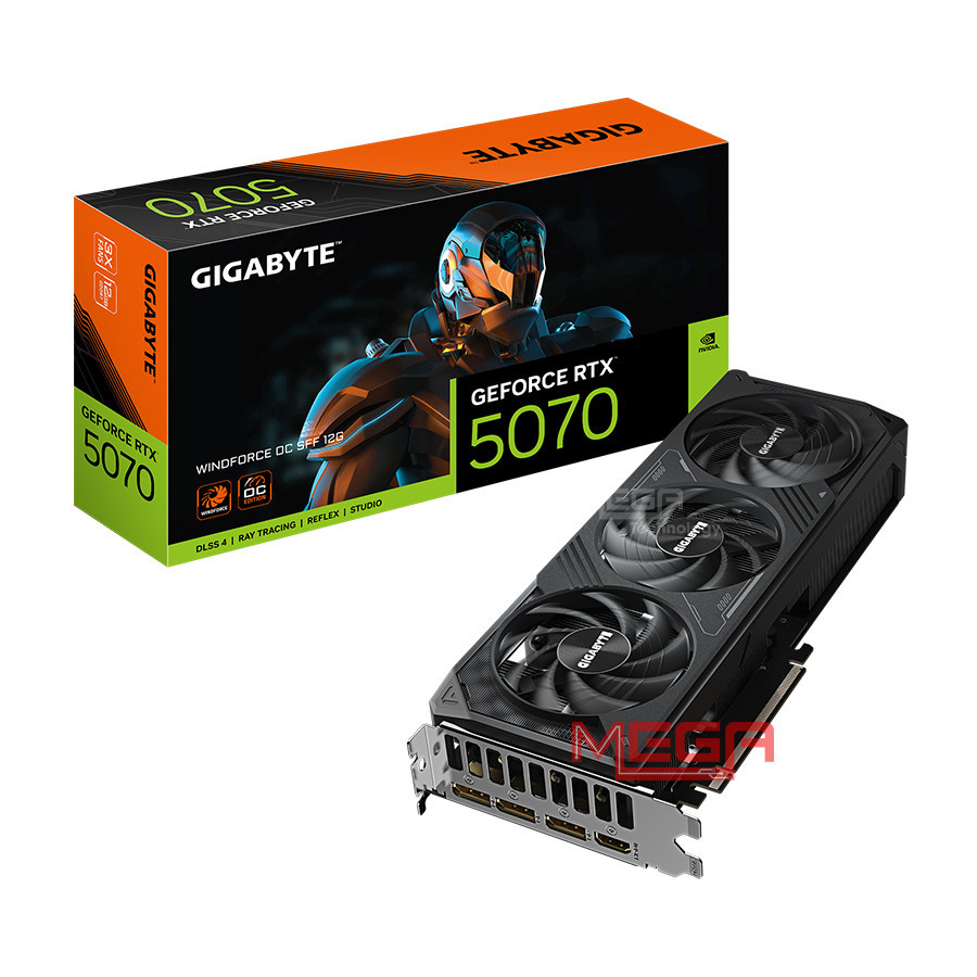 Vga Gigabyte RTX 5070 WINDFORCE OC SFF 12GB (GV-N5070WF3OC-12GD)