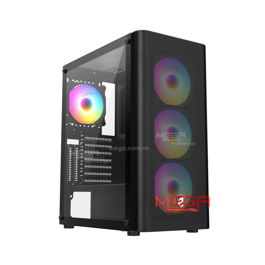 Case Vitra Saphira AX15 - Black ( Kèm 3FAN RGB)