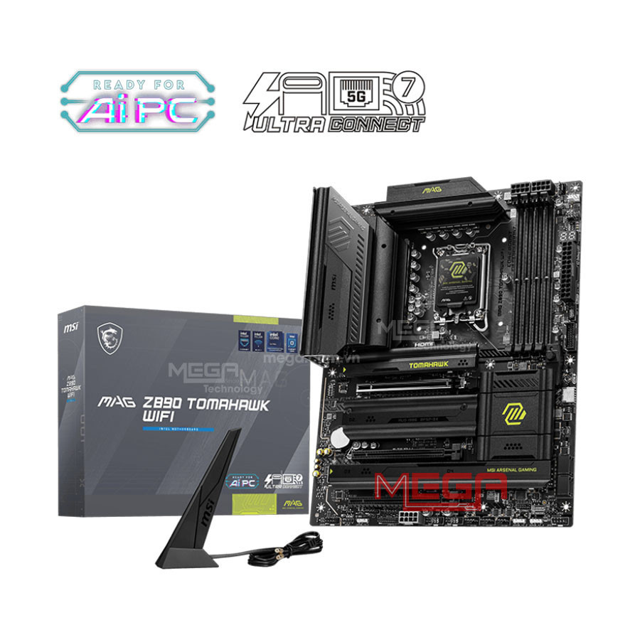 Mainboard MSI Z890 TOMAHAWK WIFI DDR5 (Wifi+Bluetooth+Thunderbolt 4)