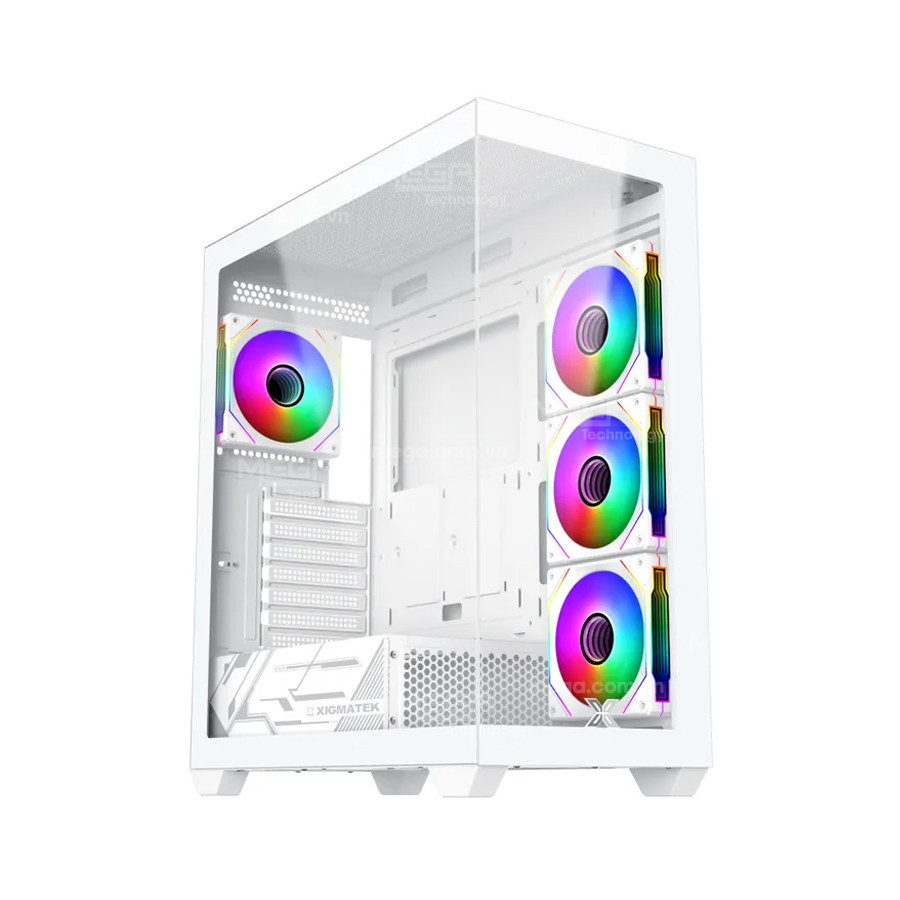Case Xigmatek Blast Artic 4GF ATX - White | Kèm sẵn 4 fan (EN 44922)