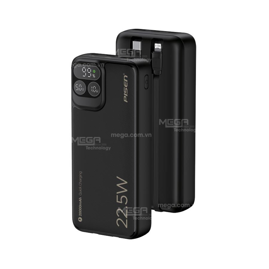 Sạc dự phòng PISEN QUICK Powerlink Showing 22.5W 20000mAh TP-D32 (L & C)