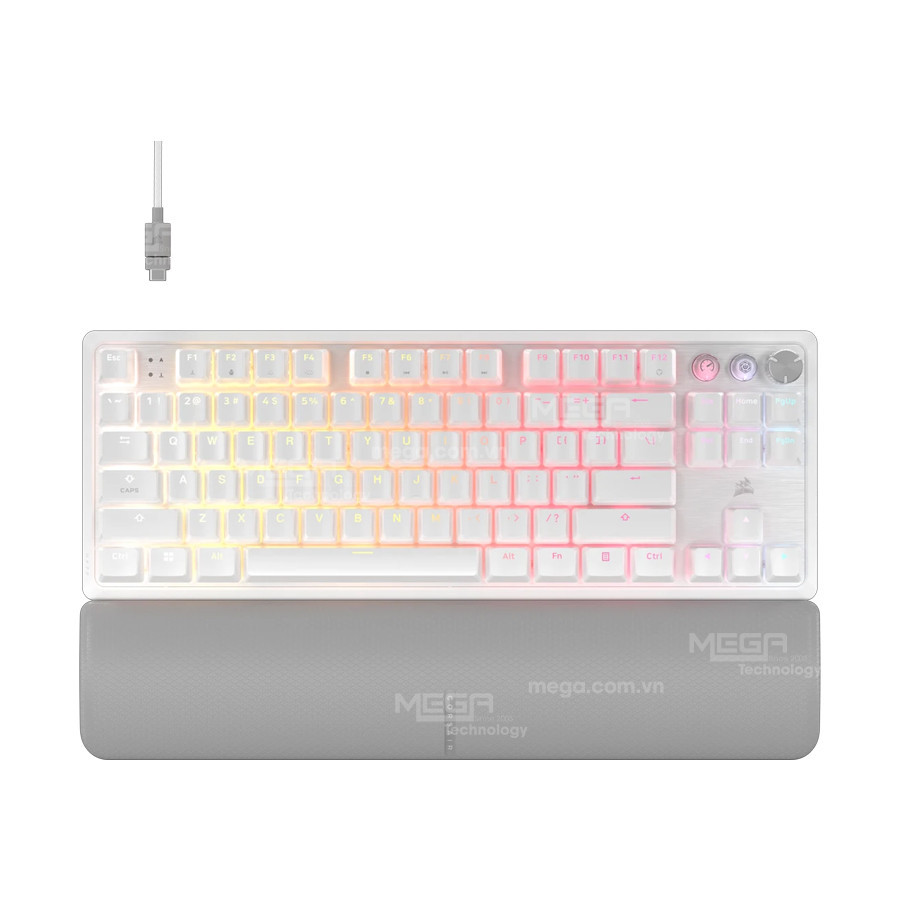 Bàn phím Corsair K70 PRO TKL MGX WHT RGB CH-911921G-NA