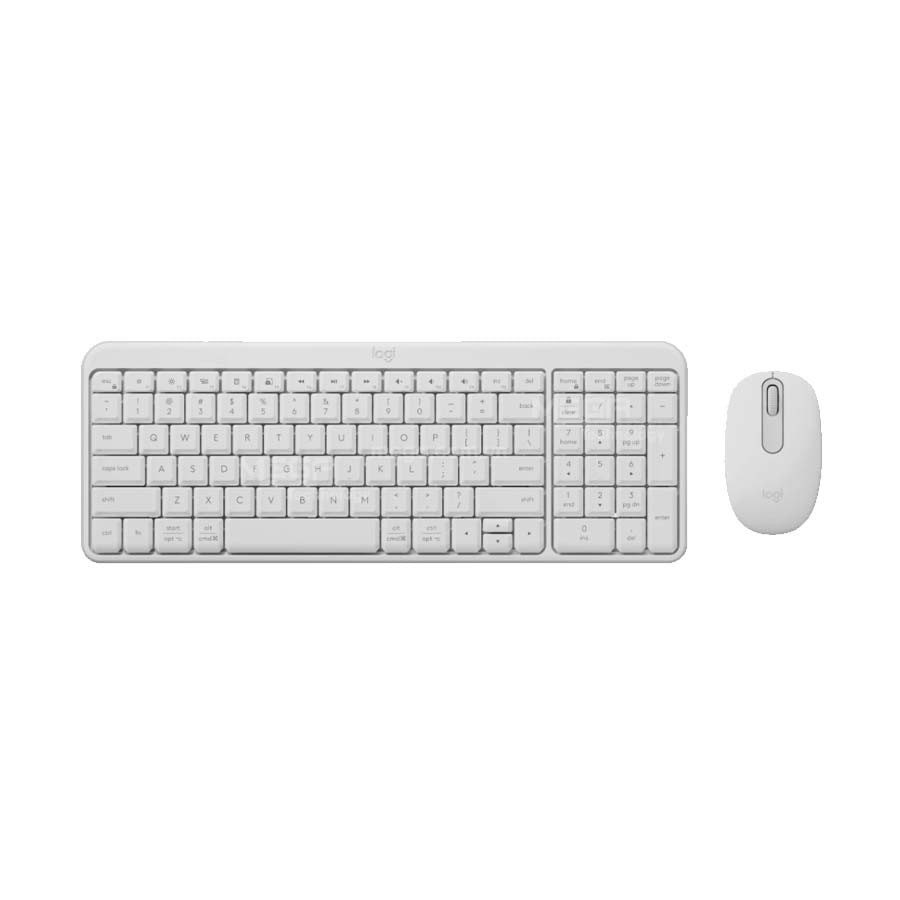 Bàn phím + chuột không dây Logitech Bluetooth MK250 ( Màu trắng)