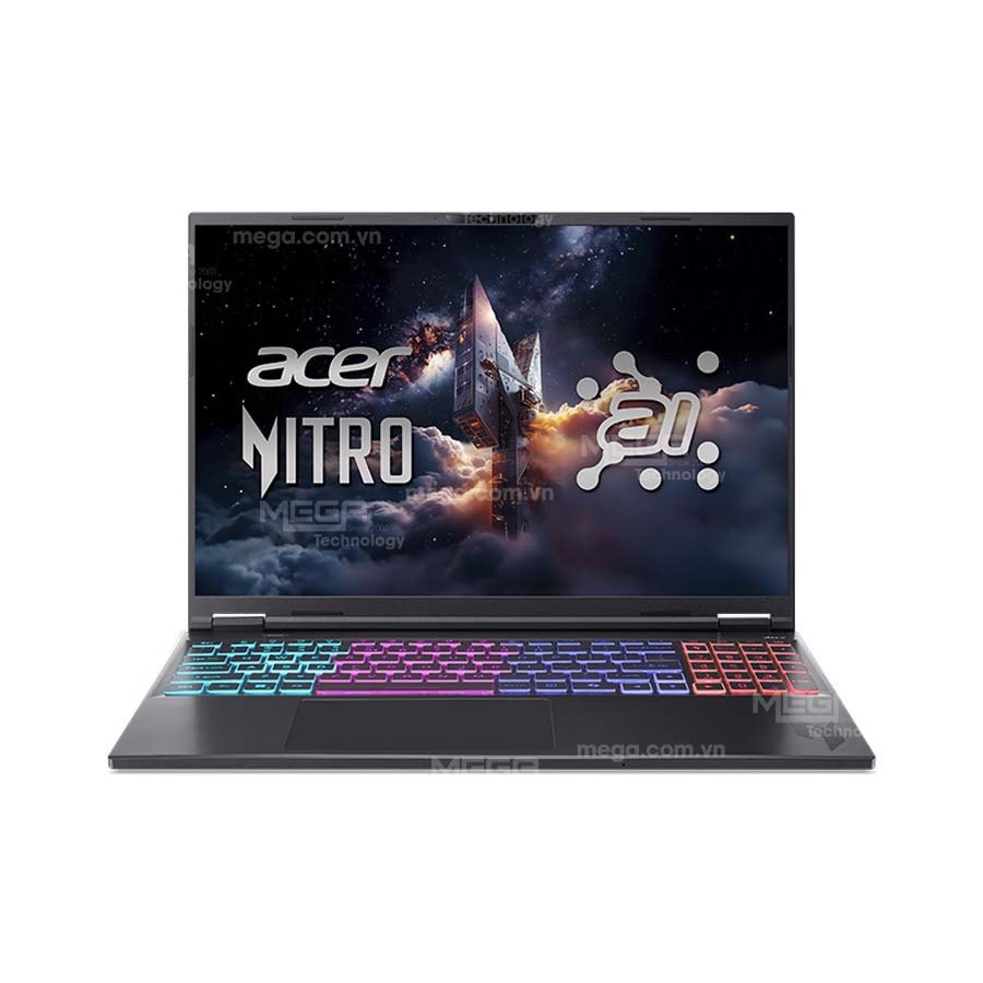 Laptop Acer Gaming Nitro 16 AI ProPanel AN16S-61-R5F4 NH.QXFSV.001 Đen ( Cpu Ryzen AI 7 350, Ram 16GB, SSD 512GB, Vga GeForce RTX 5060 8GB GDDR7, 16 Inch FHD, Win 11HSL, 2Y)