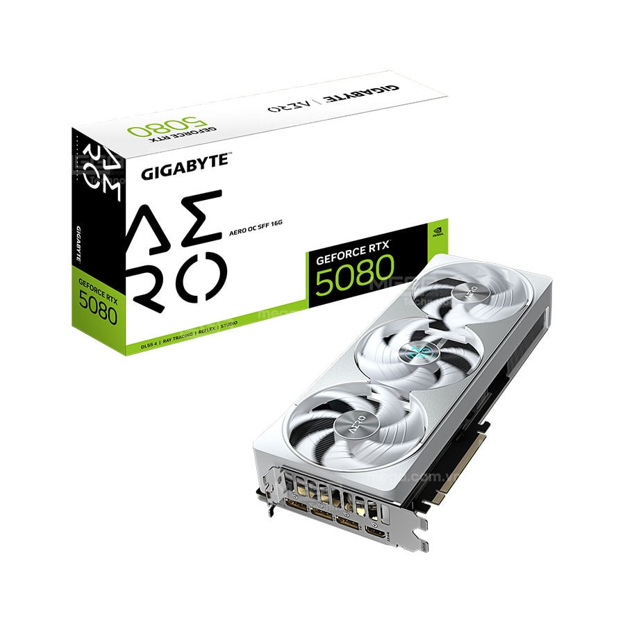 Vga Gigabyte RTX 5080 AERO OC SFF 16GB GDDR7 (GV-N5080AERO OC-16GD)
