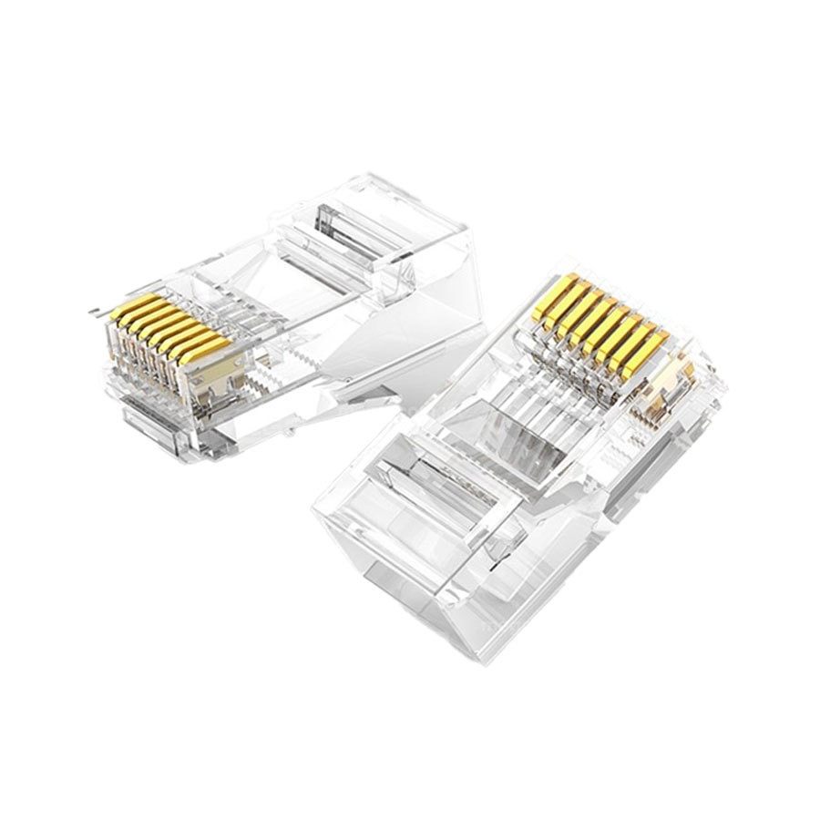Đầu nối RJ45 cho dây mạng Cat6, 100 chiếc/hộp Ugreen (60558)