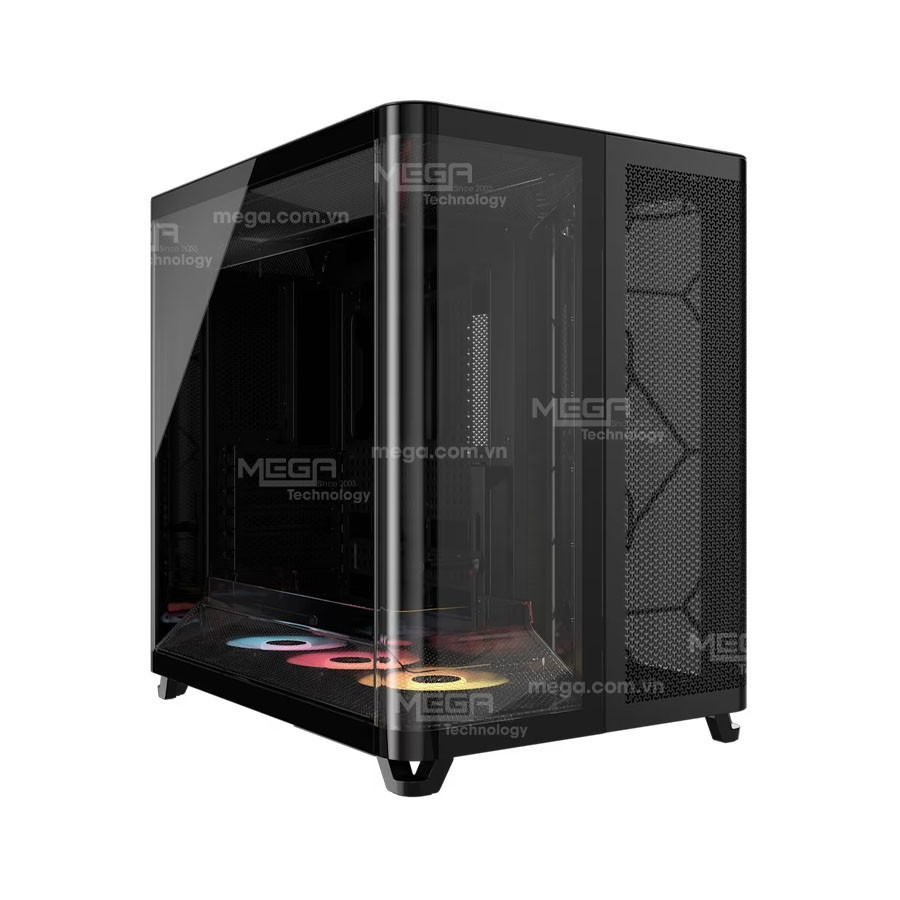 Case Corsair AIR 5400 RS-R ARGB Tempered Glass Mid Tower, Black (CC-9011318-WW)
