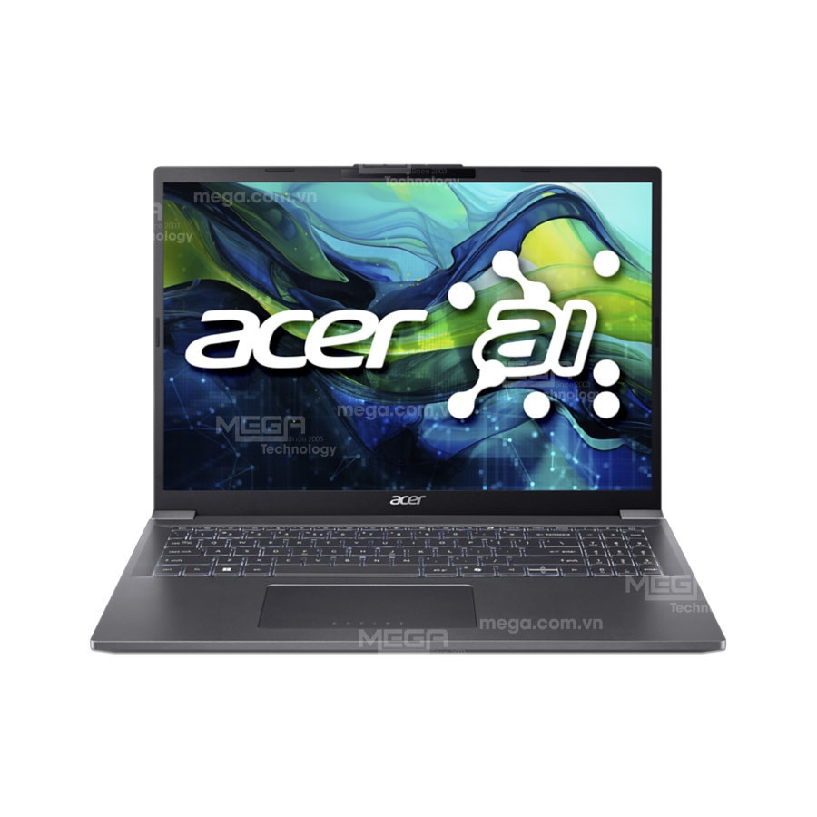 Laptop Acer Aspire 16 Al A16-71M-59L5 NX.J4YSV.001 Xám (Cpu Intel Core Ultra 5 125H, Ram 16GB, SSD 512GB, Vga Intel Arc graphics, 16 inch FHD+, IPS 60Hz, Win 11HSL,2Y)