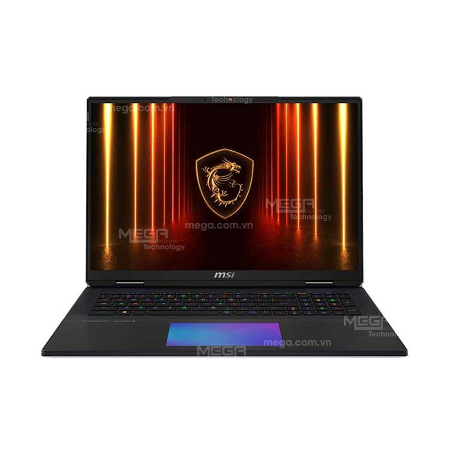 Laptop gaming MSI Titan 18 HX AI A2XWJG 622VN Đen ( Cpu Ultra 9-285HX, Ram 64GB (2x32GB), SSD 6TB, Vga GeForce RTX 5090 24GB GDDR7, 18.0 inch UHD+ IPS, Win 11 Home SEA, Balo, Chuột, MSI Dual Drive 256GB, Móc khóa MSI)