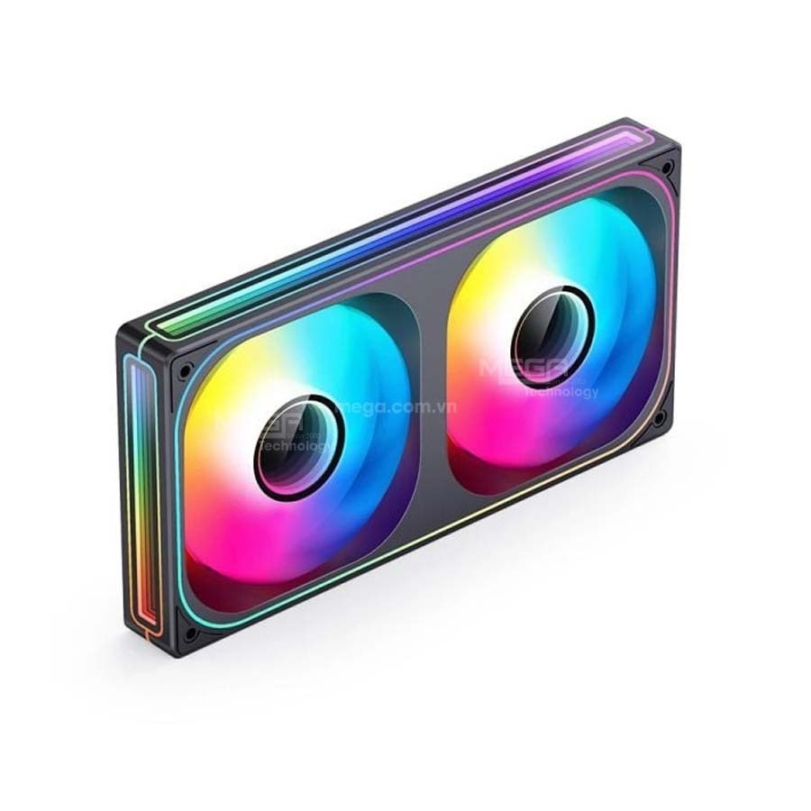 Fan case JONSBO ZB-240BR BLACK LED ARGB REVERSE (Fan ngược)