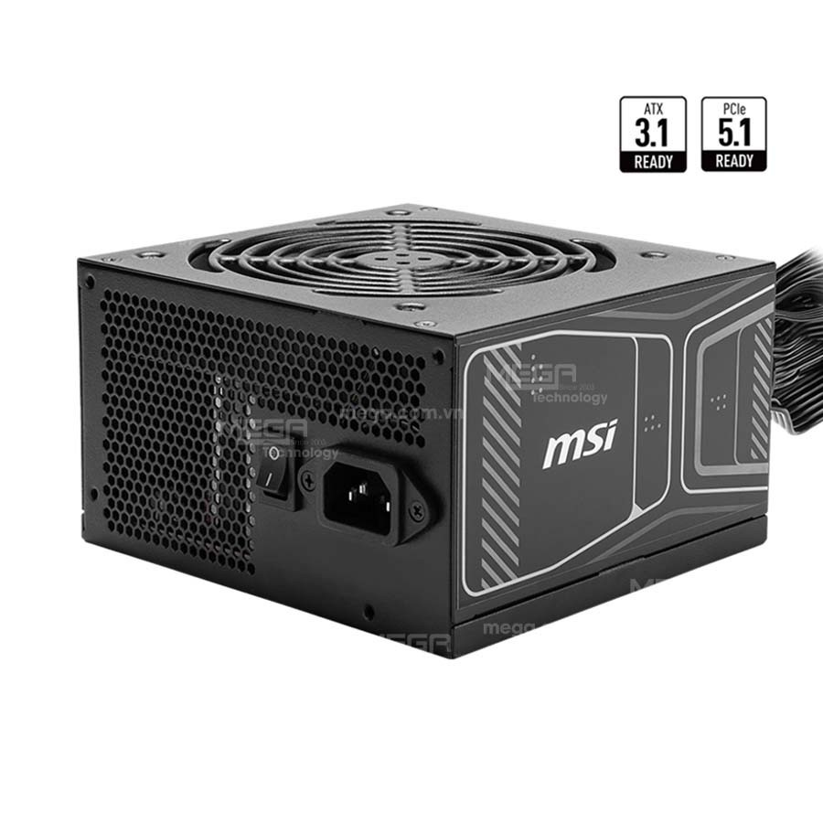 Nguồn máy tính MSI MAG A850GN PCIE5 (850W/ 80 Plus Gold/ ATX/ Đen)