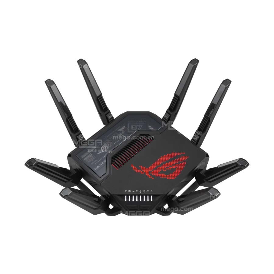 Router WiFi 7 Asus Rog Rapture GT-BE98 (BE25000Mbps, WAN/LAN 10G, Gaming Boost, AiProtection Pro, VPN, AiMesh)