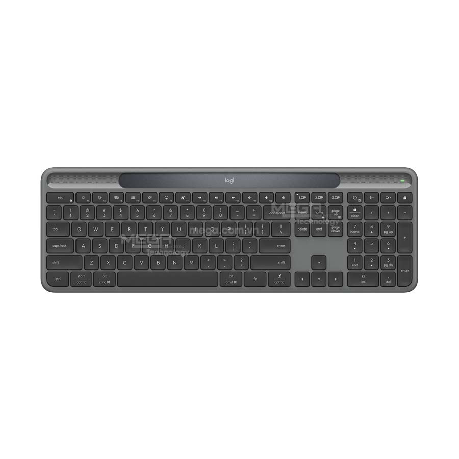 Bàn Phím không dây Logitech K980 Signature Slim Solar Đen (Wireless, Bluetooth)