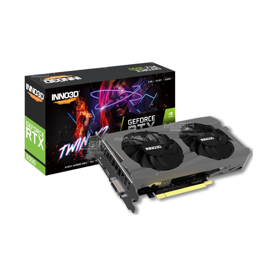 Vga INNO3D GeForce RTX 3050 6GB Twin X2 V2 6GB GDDR6