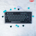 Bàn phím cơ AKKO MonsGeek MG75 Black & Cyan (Akko sw v3 - Cream Yellow)