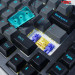 Bàn phím cơ AKKO MonsGeek MG75 Black & Cyan (Akko sw v3 - Cream Yellow)