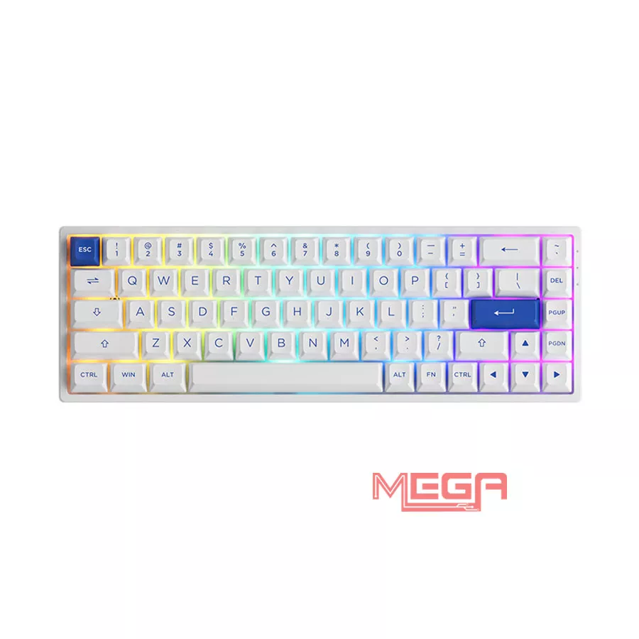 Bàn phím AKKO 3068B Plus Blue on White