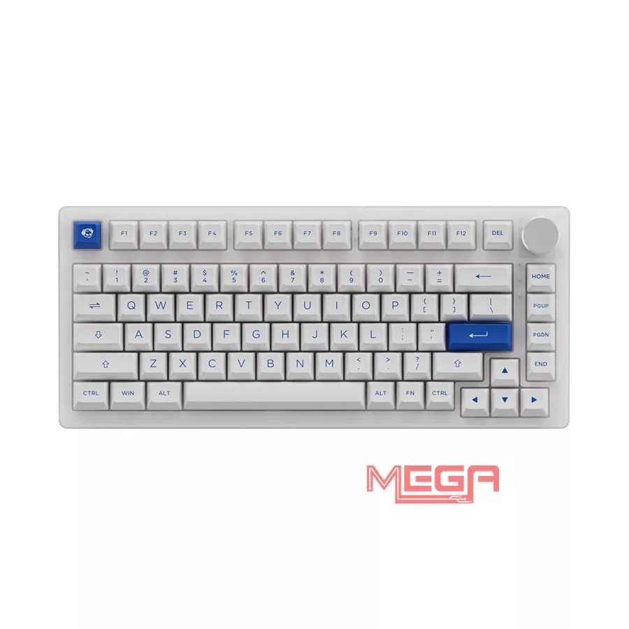 Bàn phím AKKO PC75B Plus Blue on White