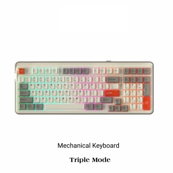 Bàn phím DAREU EK98 PRO White Proto Firefly switch