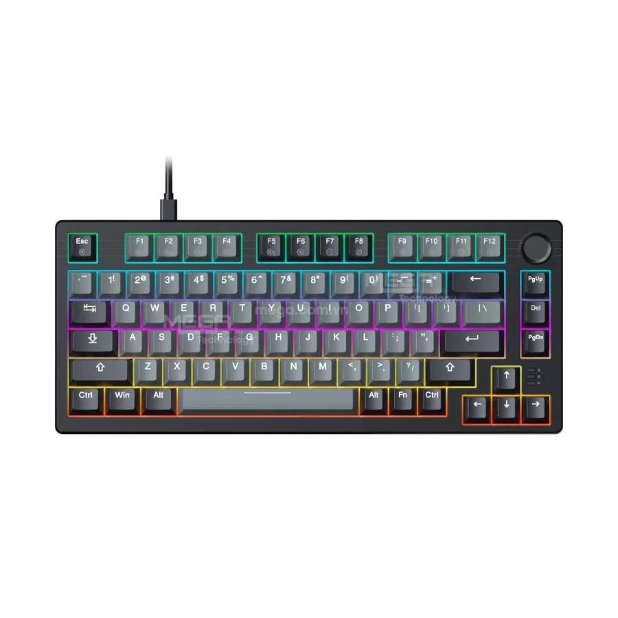 Bàn phím cơ DAREU EK75 Grey Black Dream switch