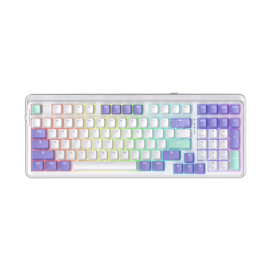 Bàn phím cơ DareU EK98 Pro Triple Mode Mystic Violet DareU Dream switch